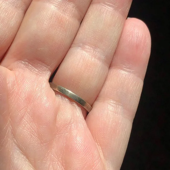 Vintage stamped sterling silver freeform oxidized leaf ribbon ring size 6.25 - Picture 5 of 12